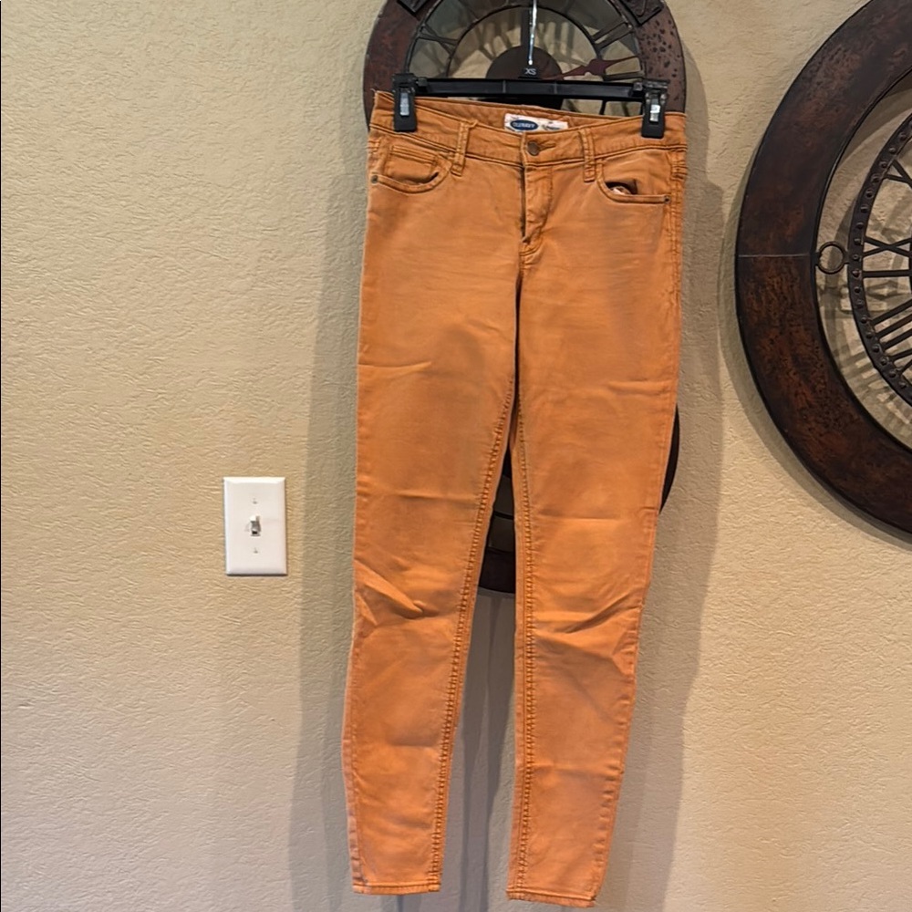 Old Navy Gold/Orange Skinny Jeans Versatile Denim
